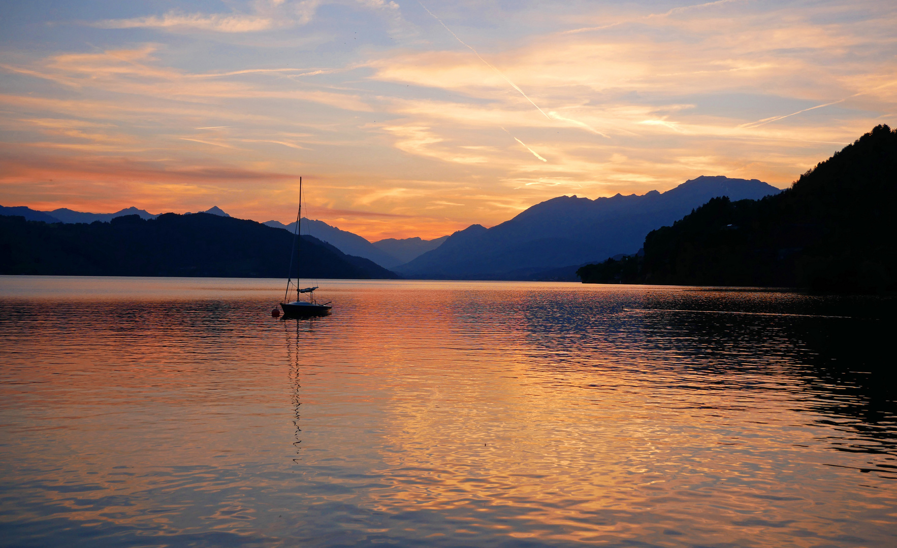 Ein Sommerabend am Millstätter See