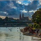 Ein Sommerabend am Rhein