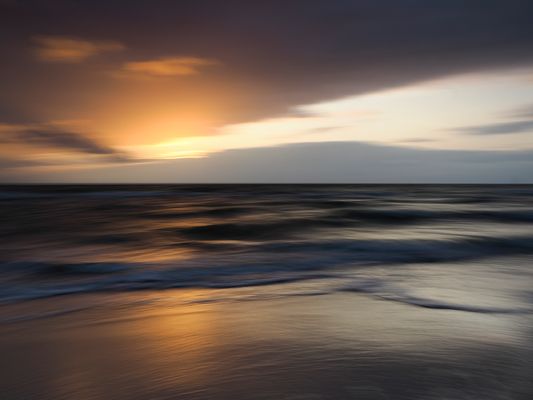 Ein Sommerabend am Strand