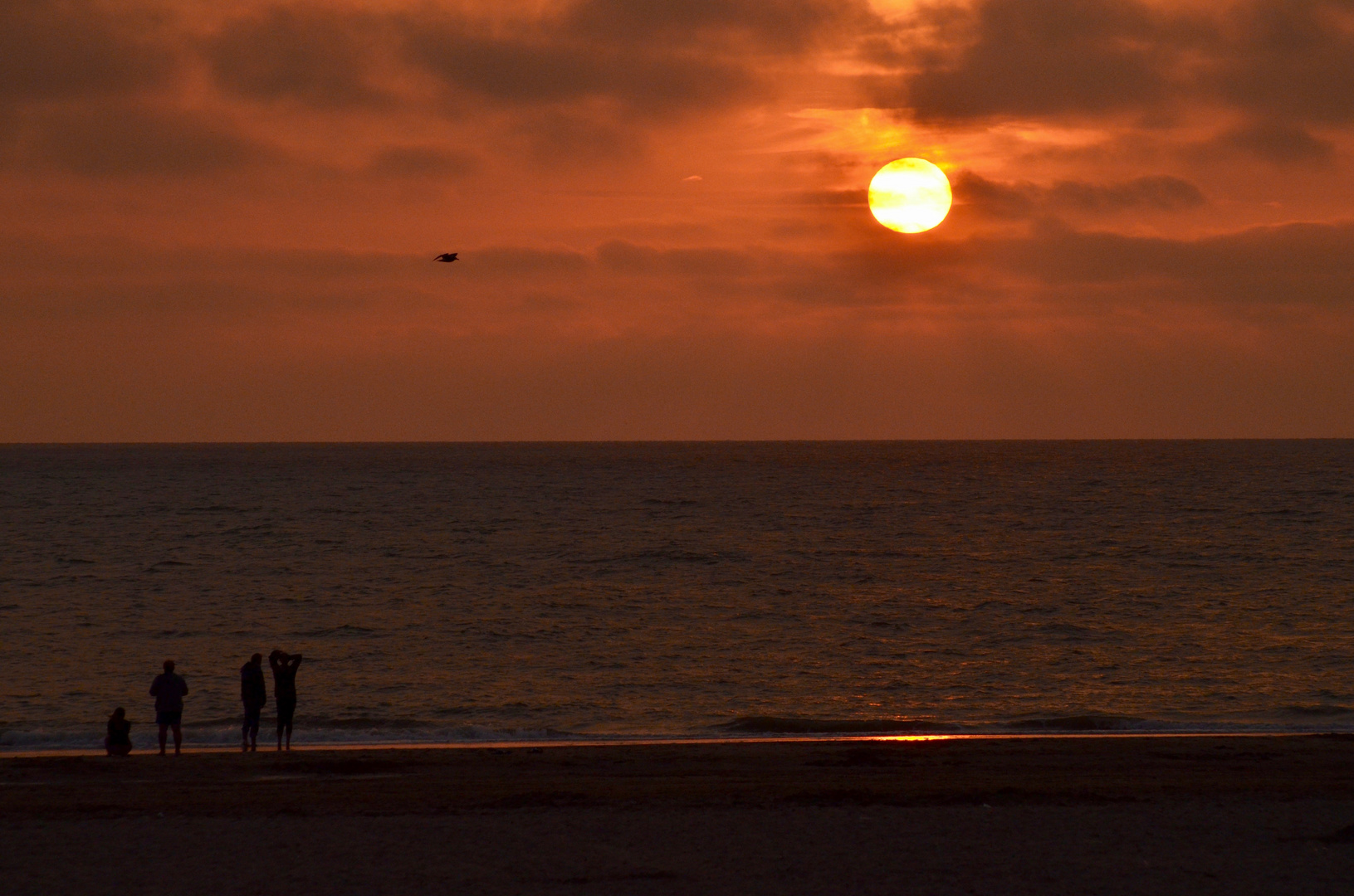 Ein Sommerabend am Strand