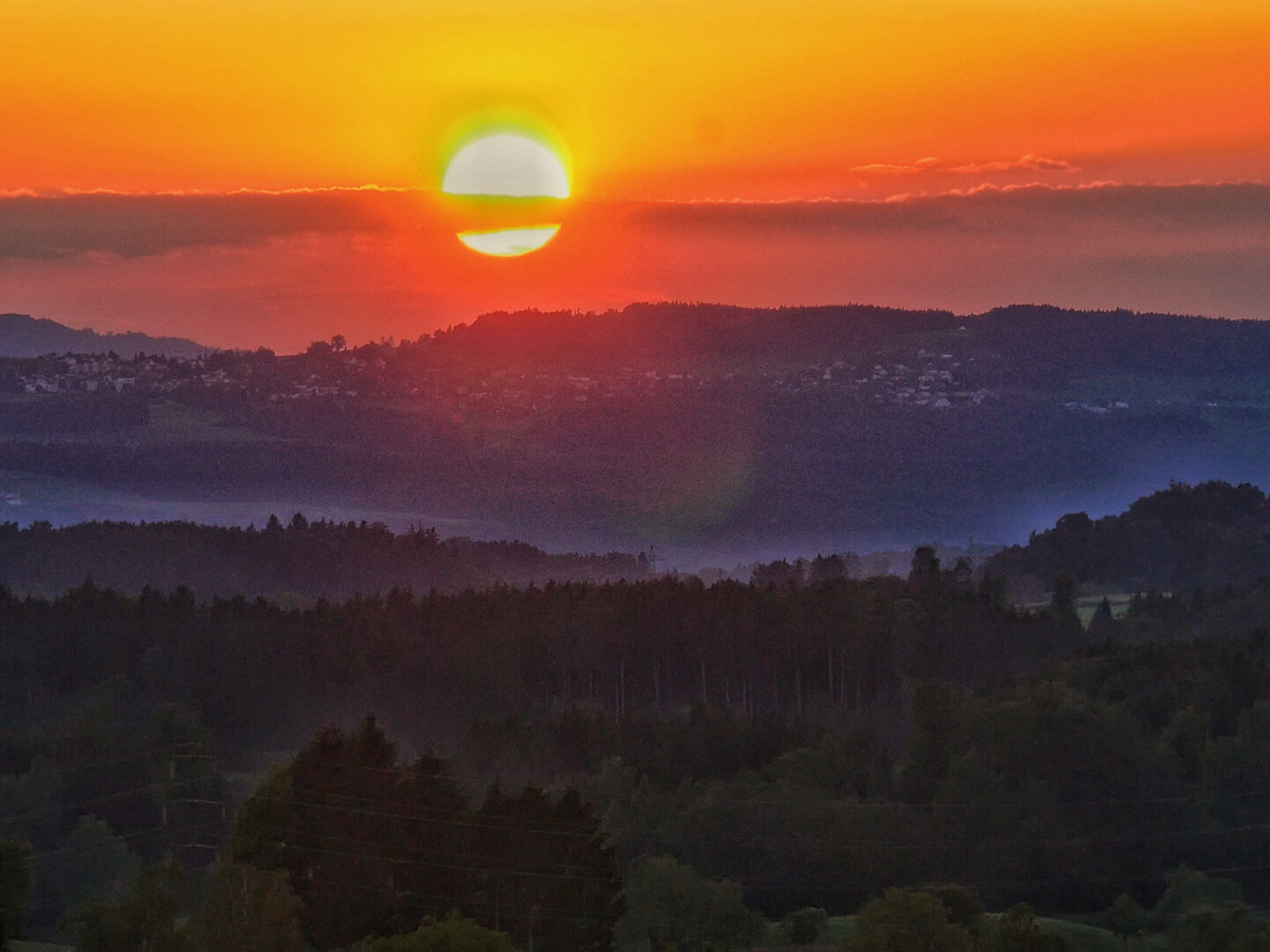 Ein Sommerabend in der Schweiz