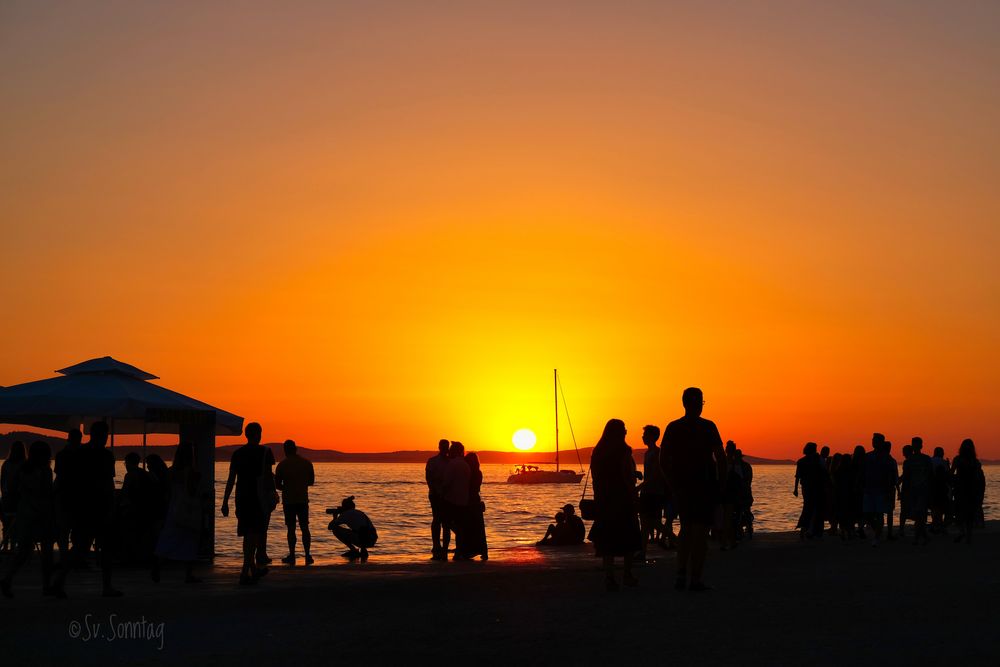 Ein Sommerabend in Zadar