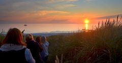 ein Sommerabend  , Sunset Insel Hiddensee 