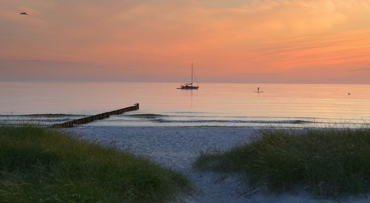 ein Sommerabend , Sunset Insel Hiddensee