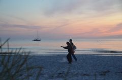 ein Sommerabend  , Sunset Insel Hiddensee 