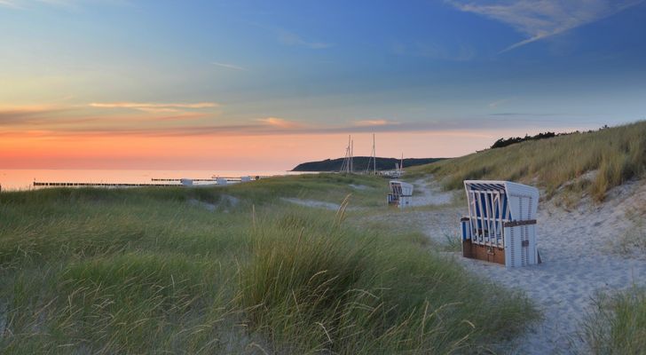 ein Sommerabend , Sunset Insel Hiddensee