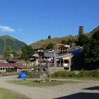 Ein Sommermorgen auf dem Dorfplatz