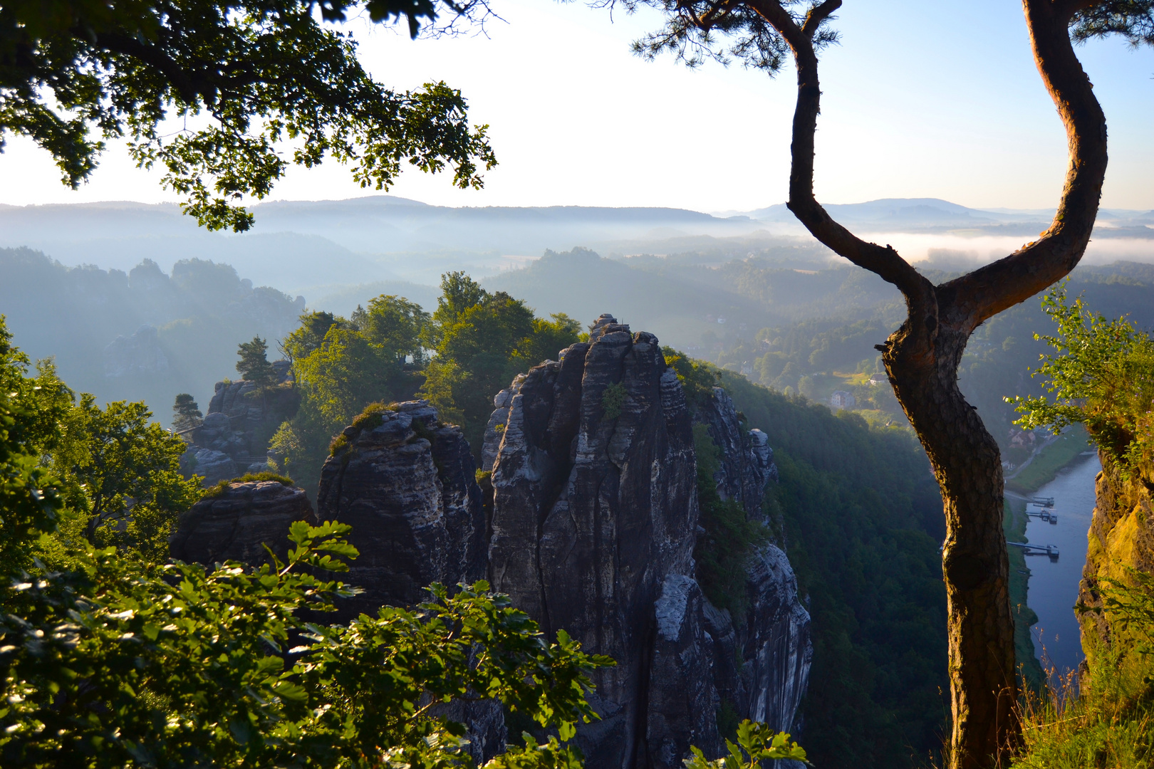 Ein Sommermorgen in der Sächsischen Schweiz