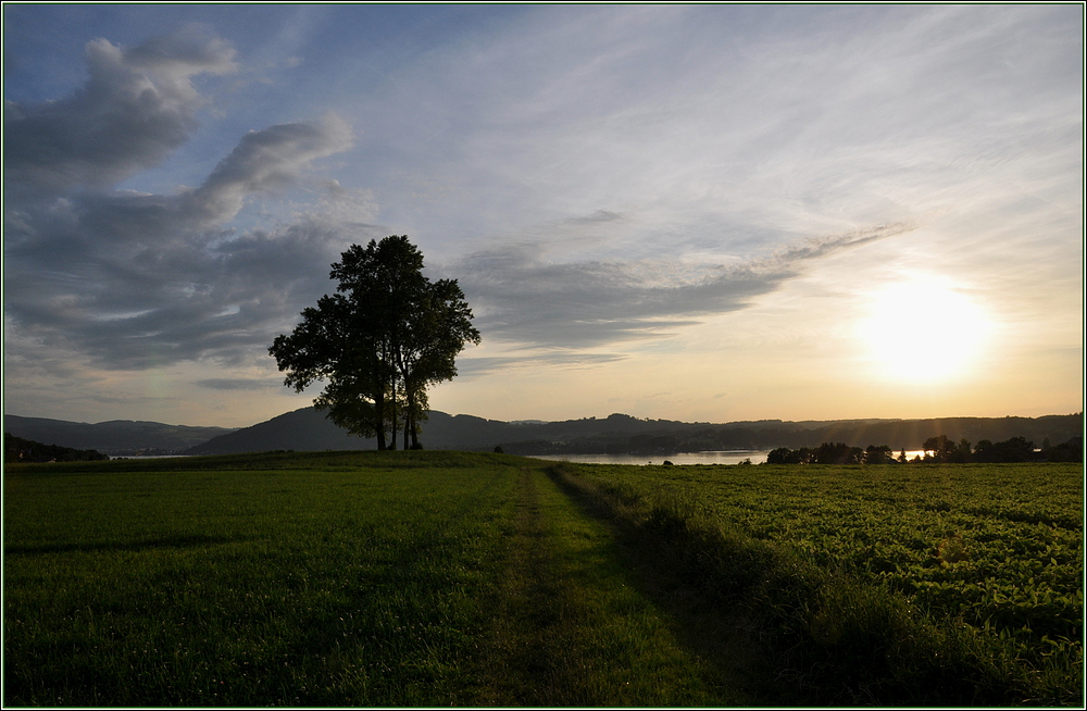 Ein Sommertag am Attersee geht zu ende....