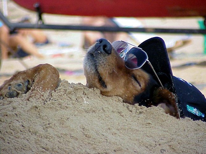 Ein Sommertag am Strand in Casuzze/Sizilien