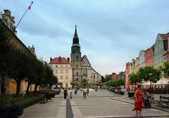 Ein Sommertag auf dem Rynek- dem Marktplatz- von Boleslawiec (Bunzlau)