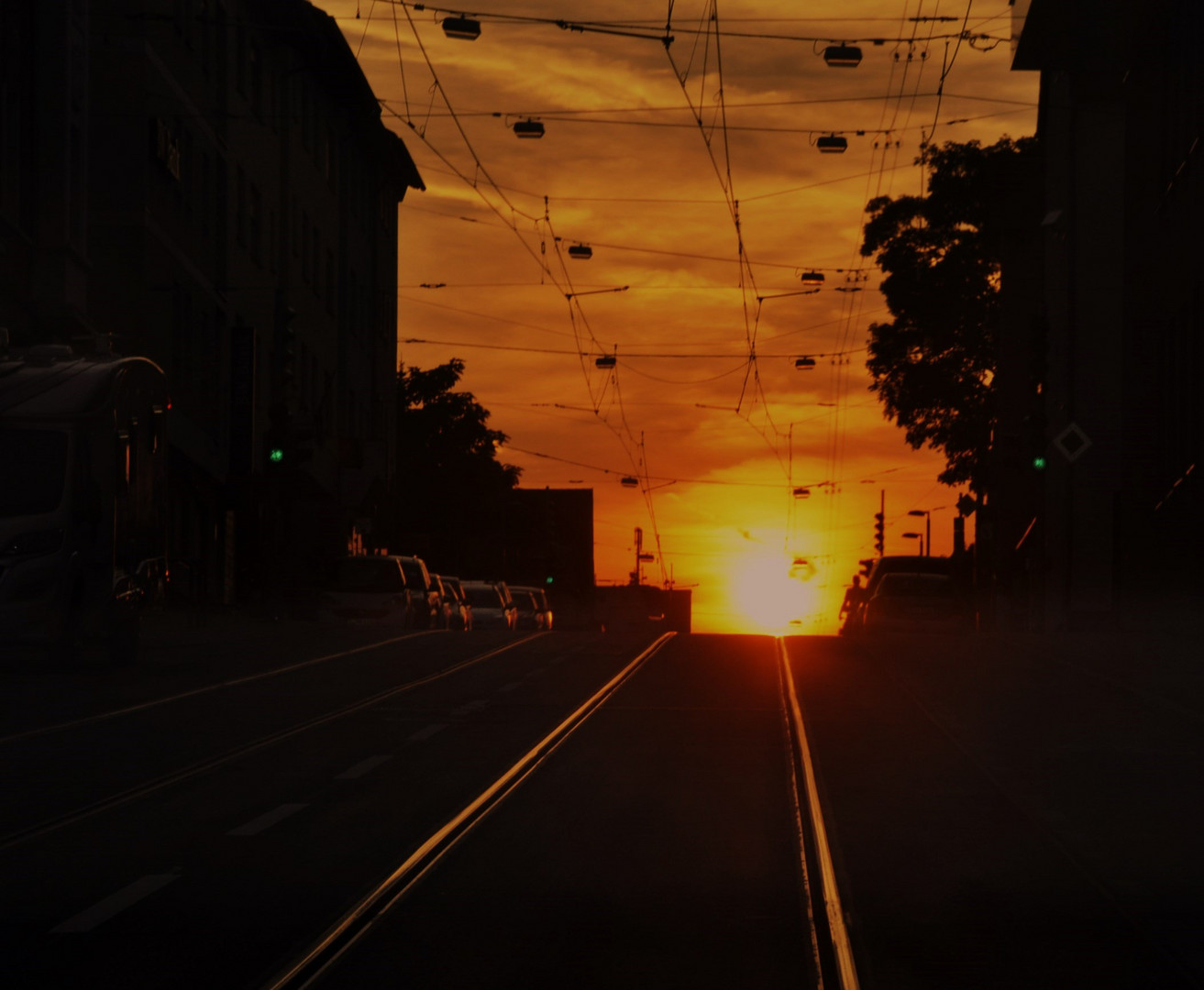 ein Sommertag neigt sich dem Ende und macht Platz für den Abend