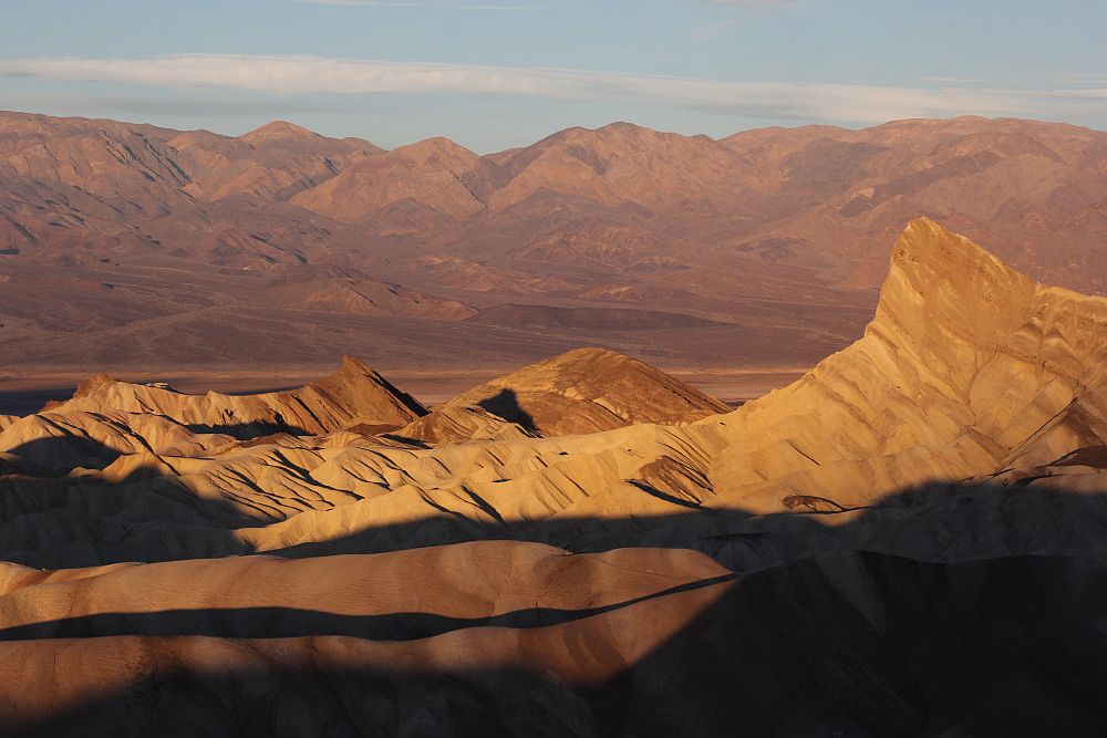 Ein Sonnenaufgang am Zabriskie Point...