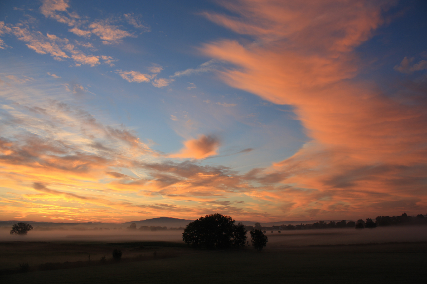 Ein Sonnenaufgang bei Baiersdorf