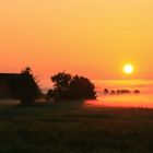 Ein Sonnenaufgang fast vor der Haustüre.