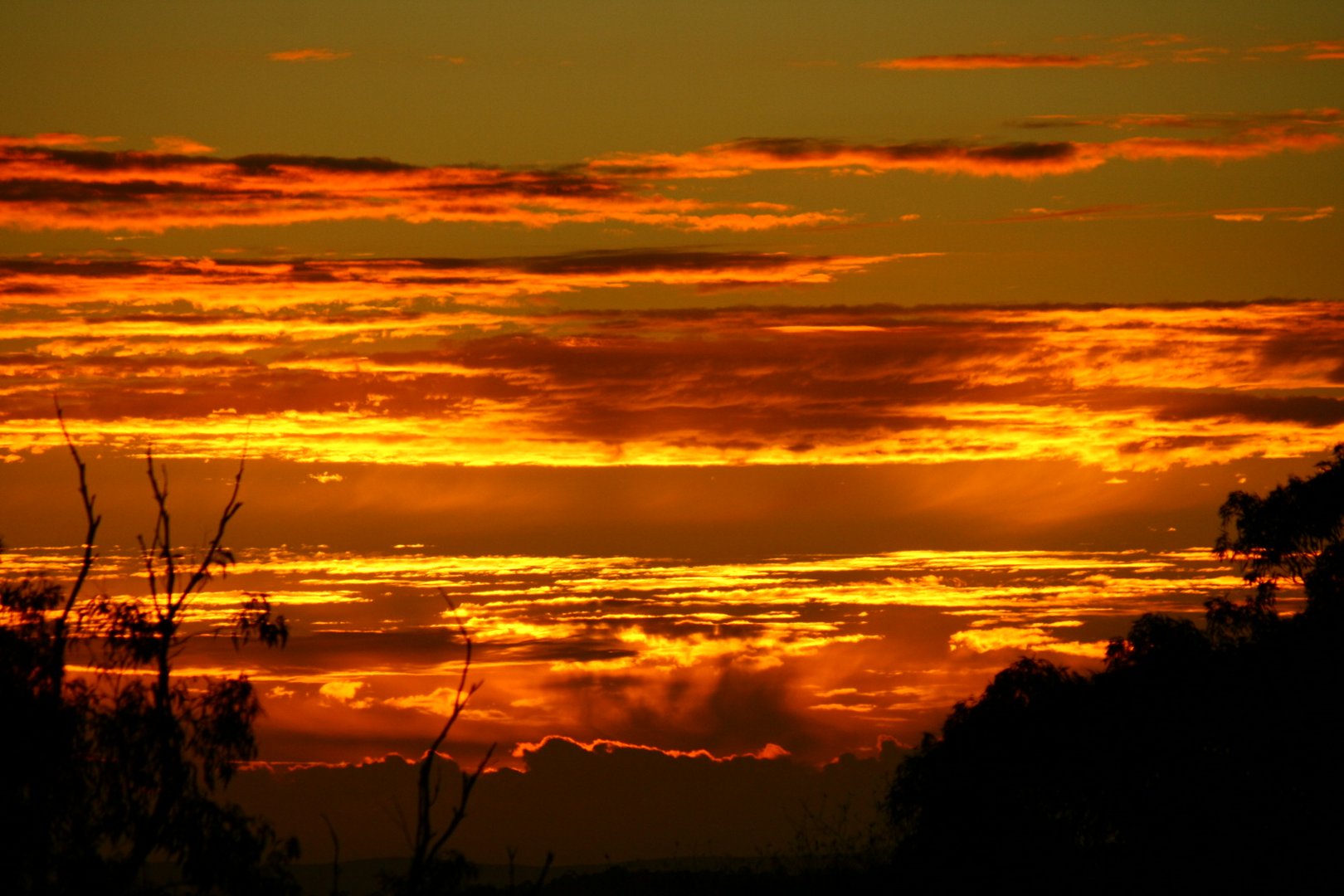 ein Sonnenaufgang in Australien