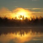 Ein Sonnenaufgang in Karelien (Finnland)