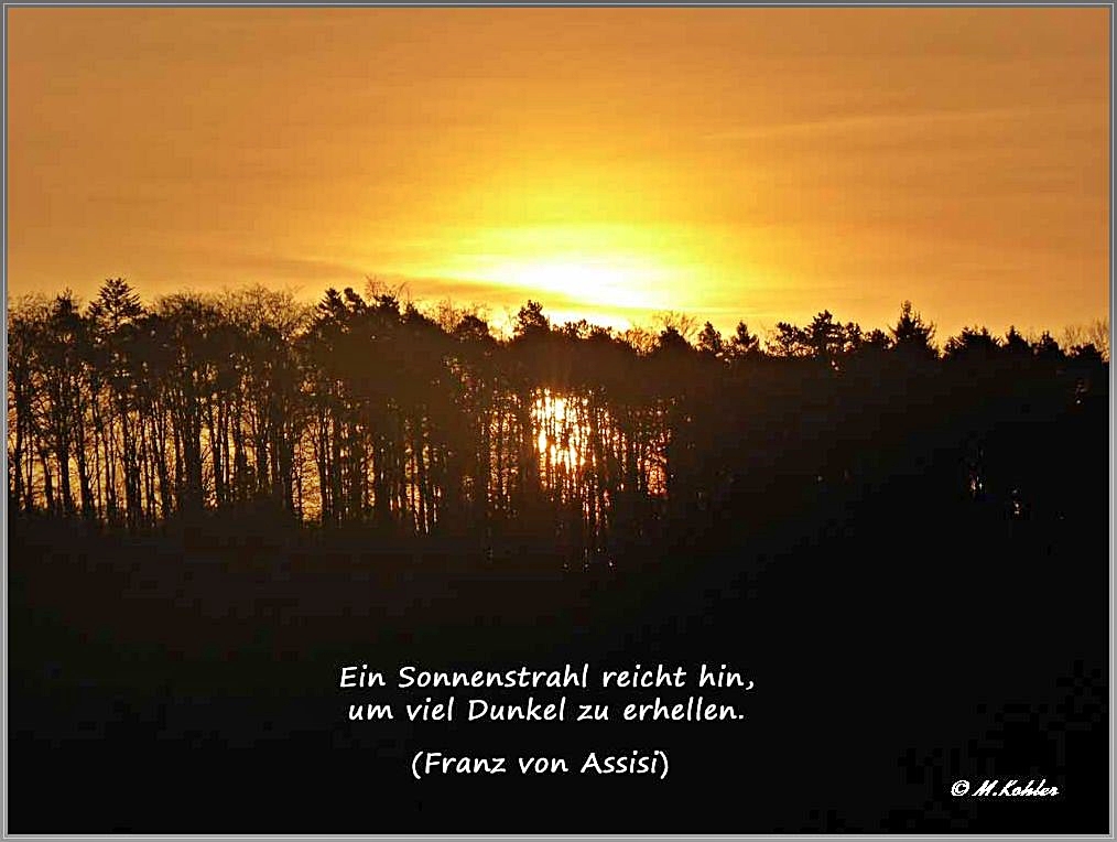 Ein Sonnenstrahl...