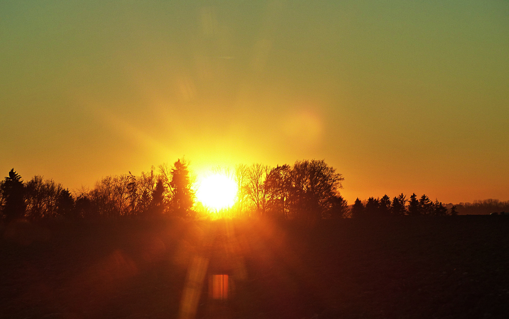 Ein Sonnentag geht zu Ende