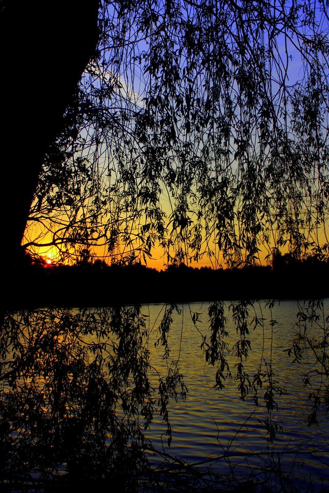 Ein Sonnenuntergang am See