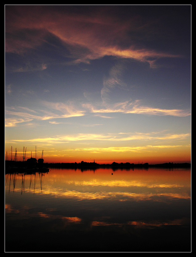 Ein Sonnenuntergang am See