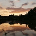 Ein Sonnenuntergang am Weiher 