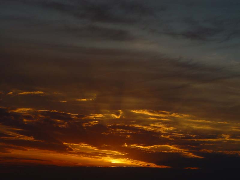 Ein Sonnenuntergang an der Bergstrasse