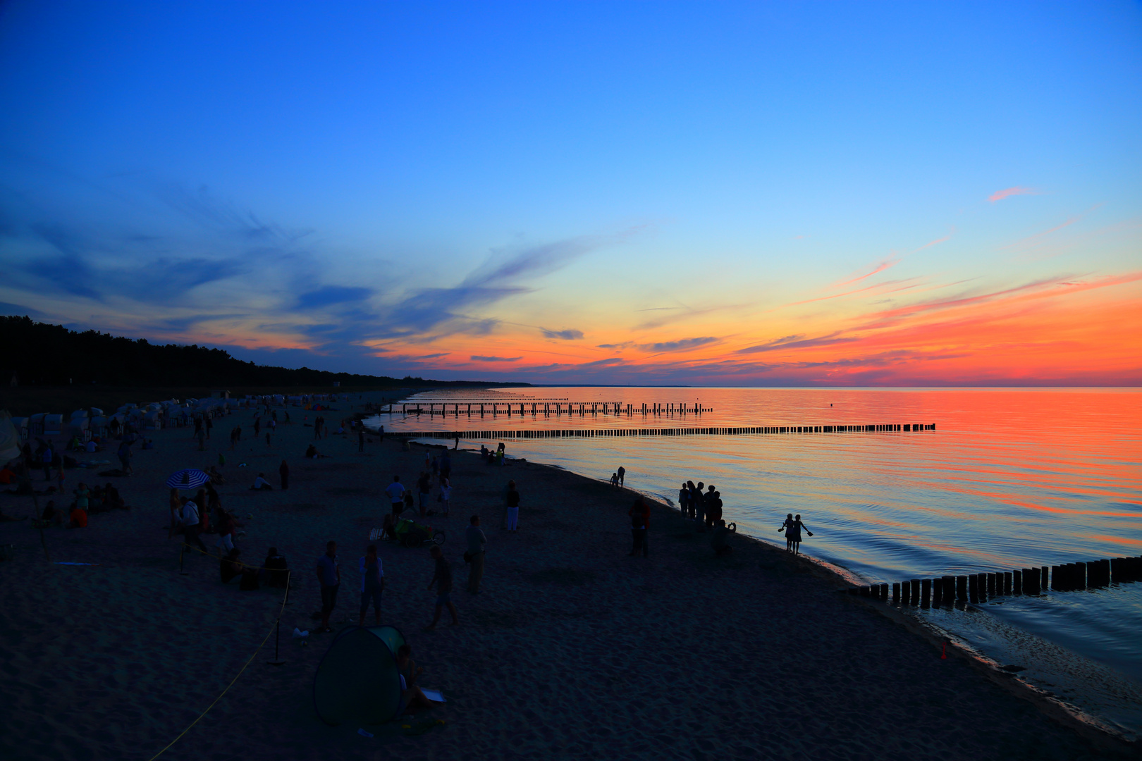 Ein Sonnenuntergang auf Zingst