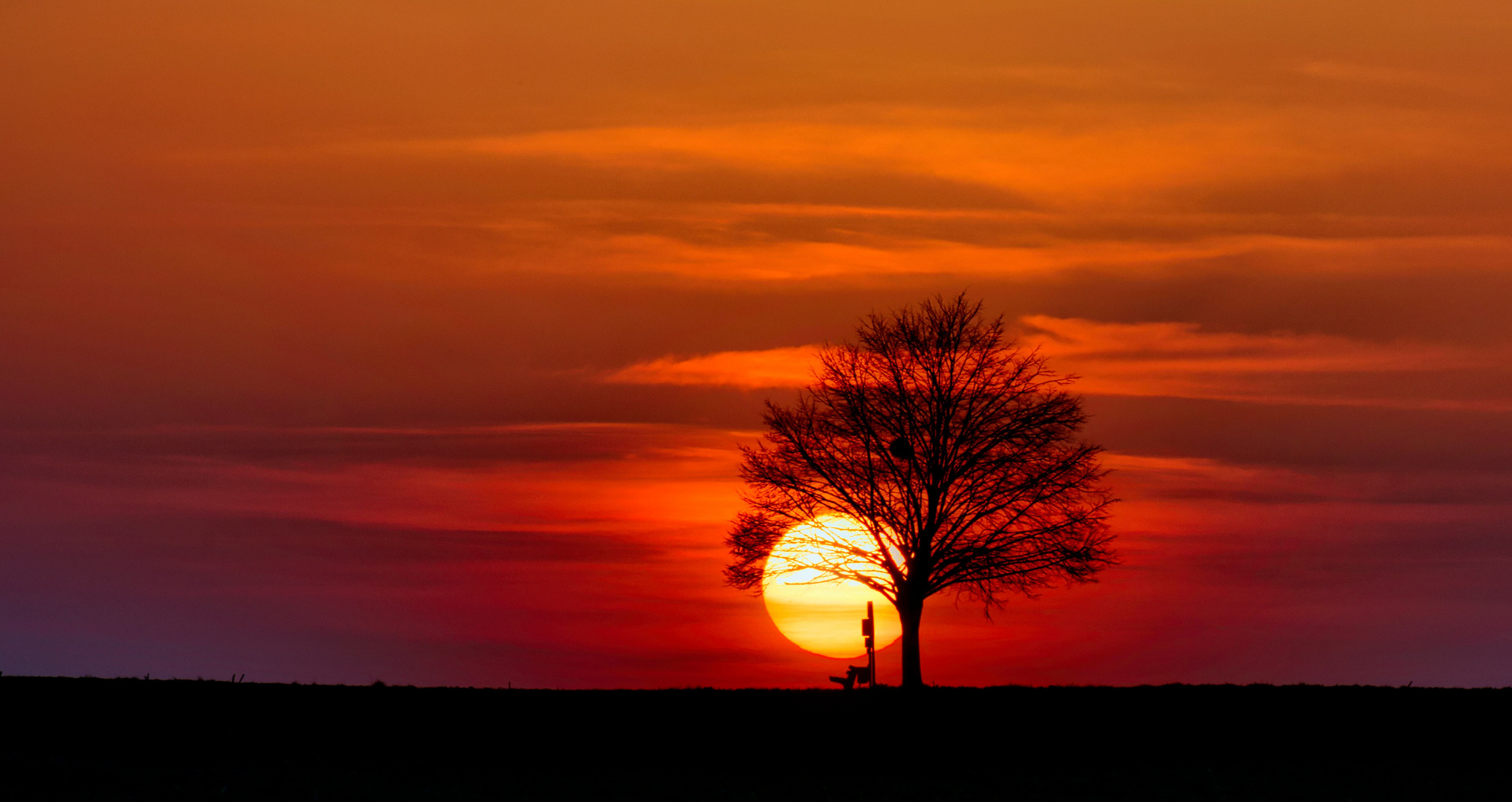 ein Sonnenuntergang....