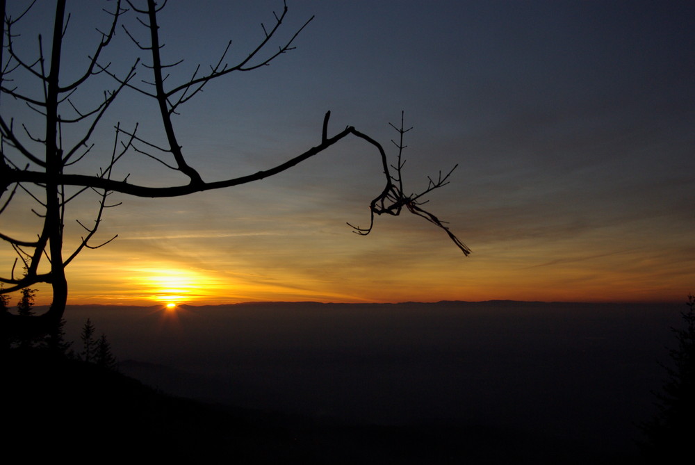 Ein Sonnenuntergang im Schwarzwald