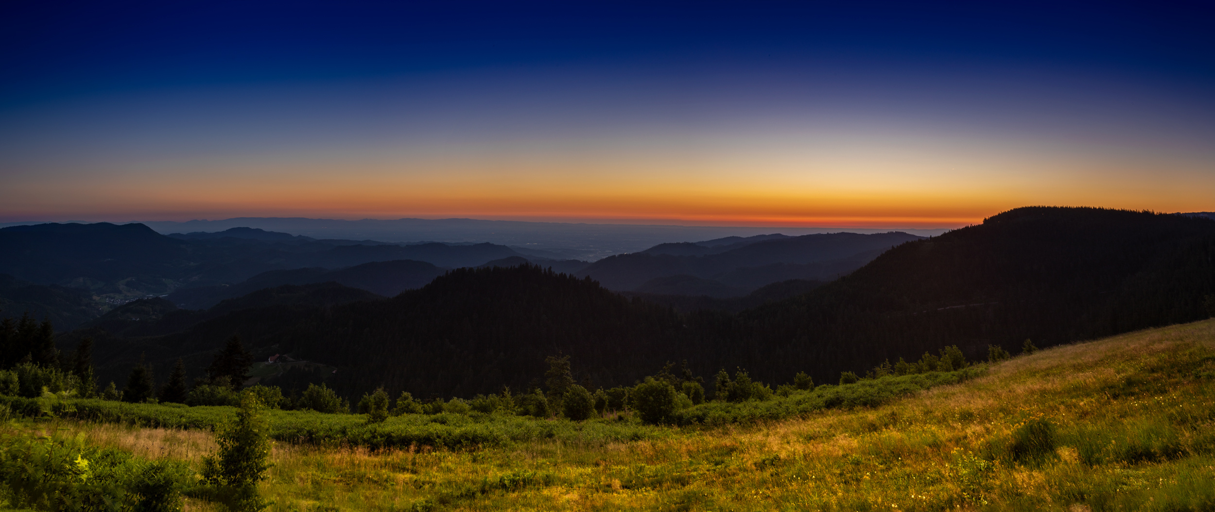 Ein Sonnenuntergang im Schwarzwald