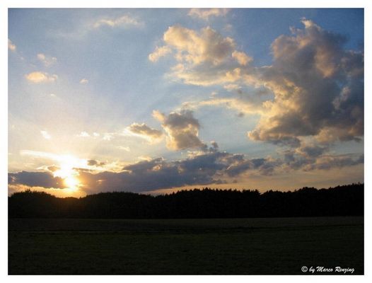 Ein Sonnenuntergang im September