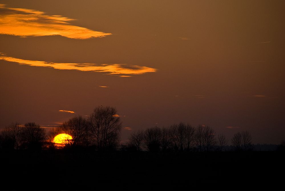 Ein Sonnenuntergang im Vogtland