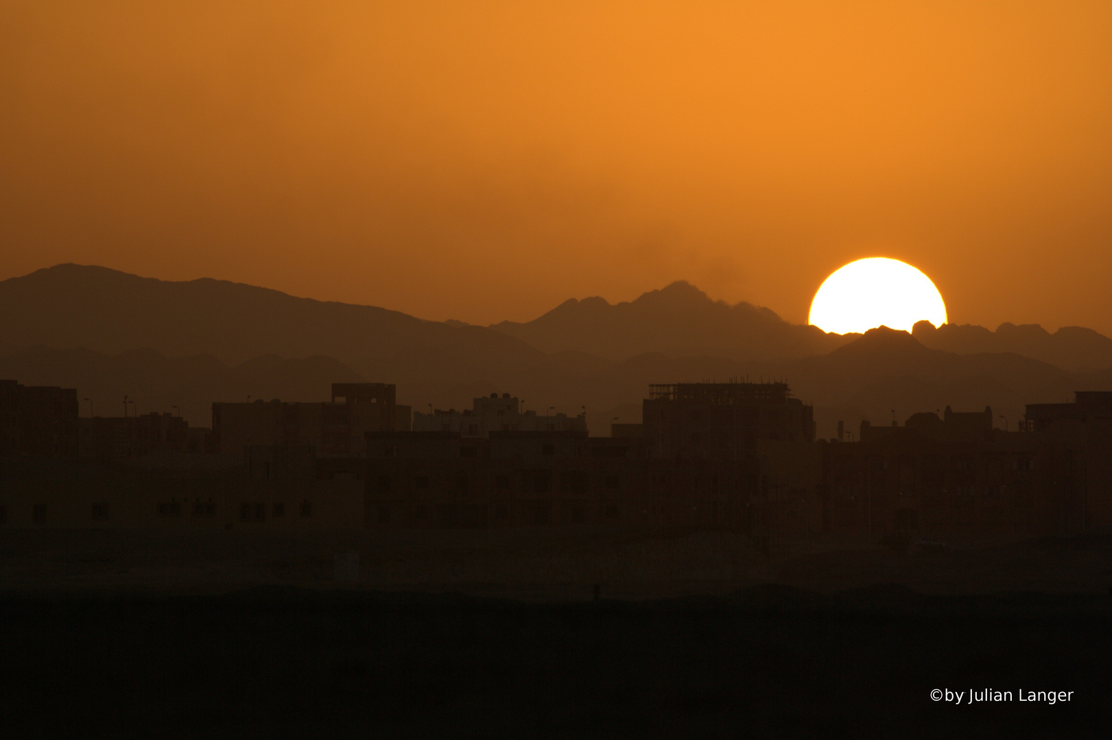 Ein Sonnenuntergang in Ägypten