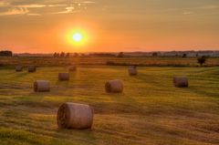 Ein Sonnenuntergang in der Nähe von Gager / Rügen