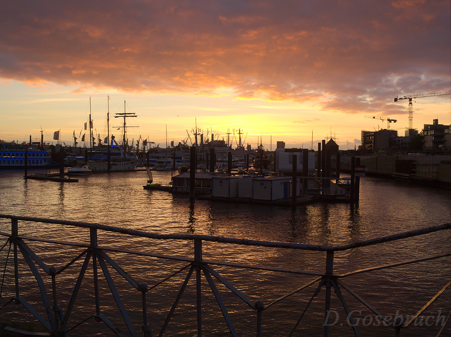 Ein Sonnenuntergang in der Speicherstadt