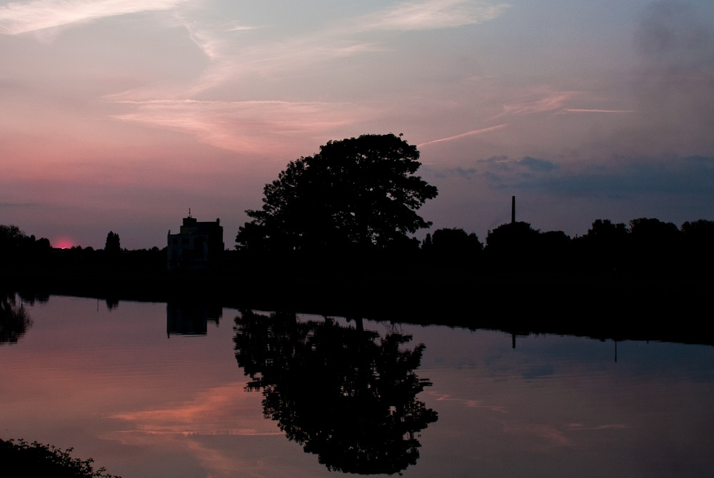 Ein Sonnenuntergang in Duisburg