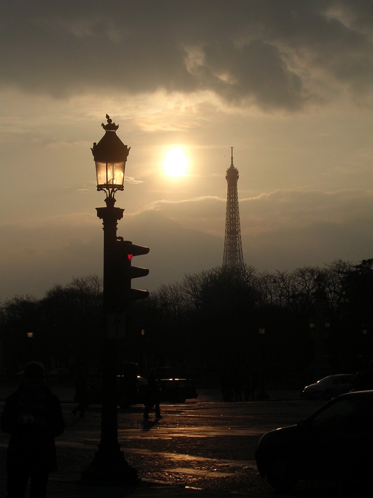 Ein Sonnenuntergang in Paris