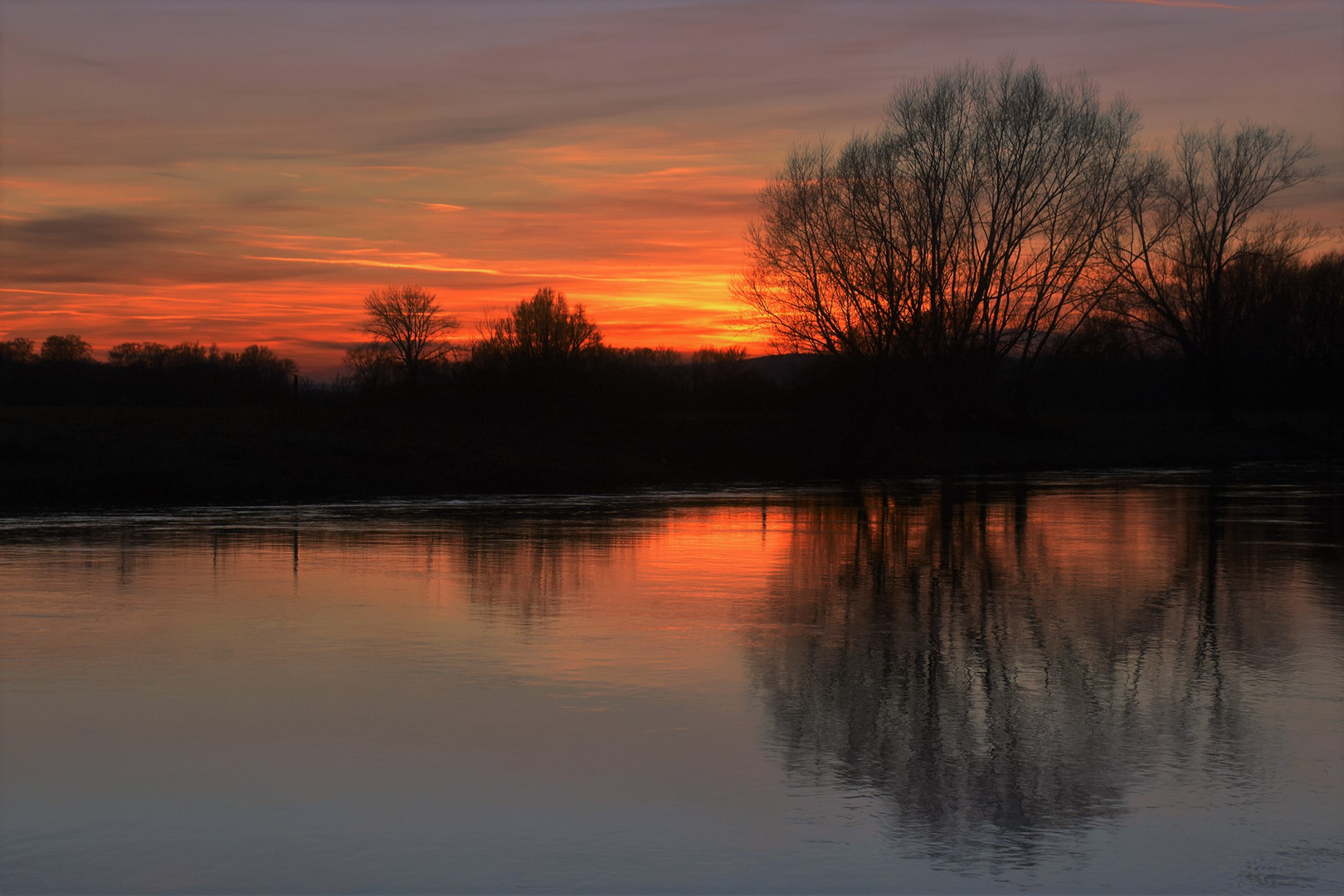 Ein Sonnenuntergang in rot...