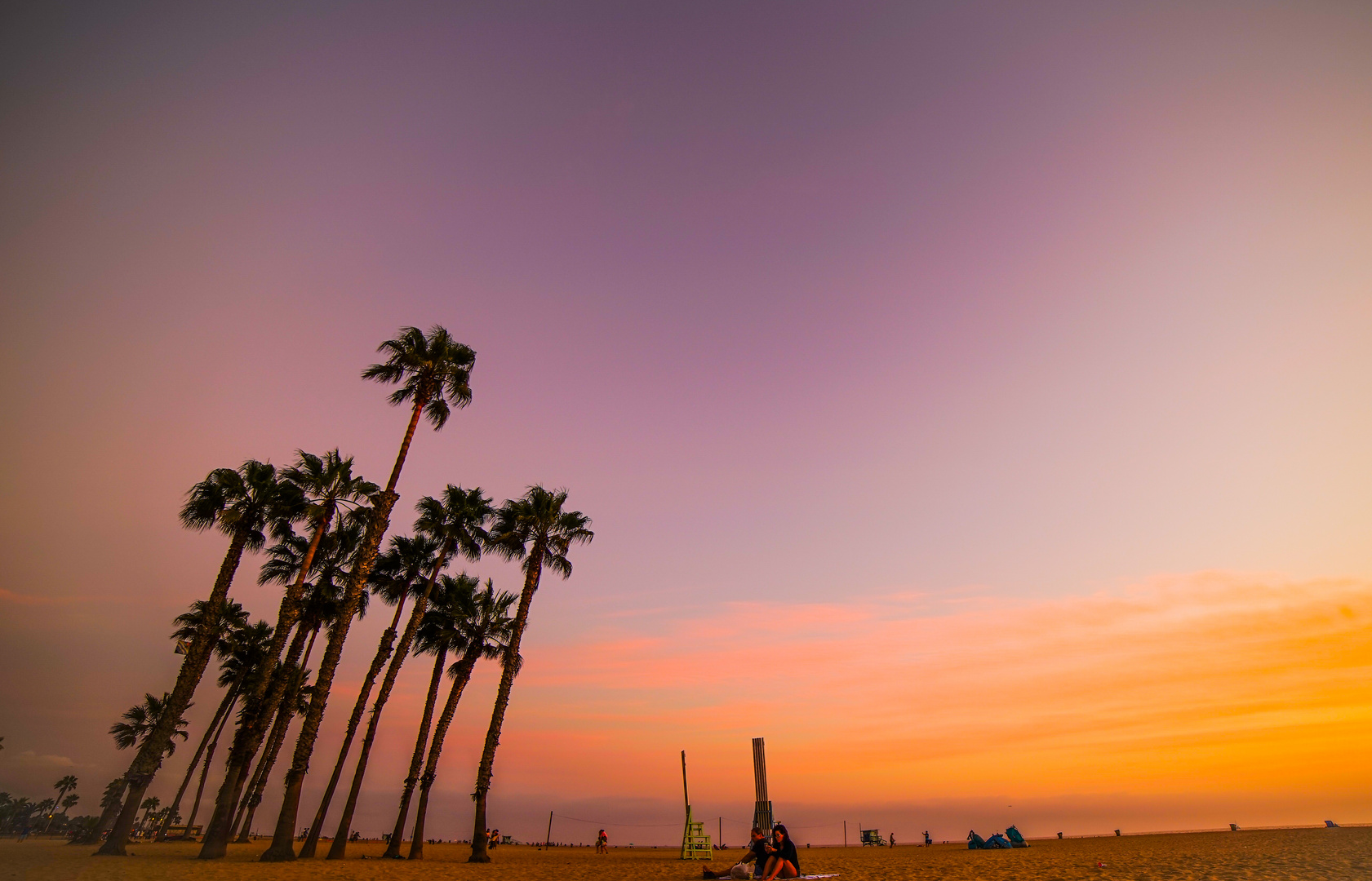 Ein Sonnenuntergang in Santa Monica