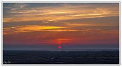 Ein Sonnenuntergang mit Blick auf die Nordsee