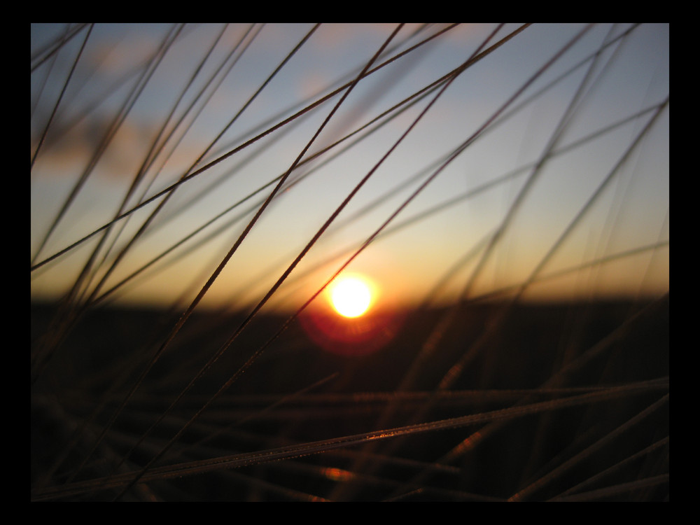 Ein Sonnenuntergang von einer anderen sicht weise.