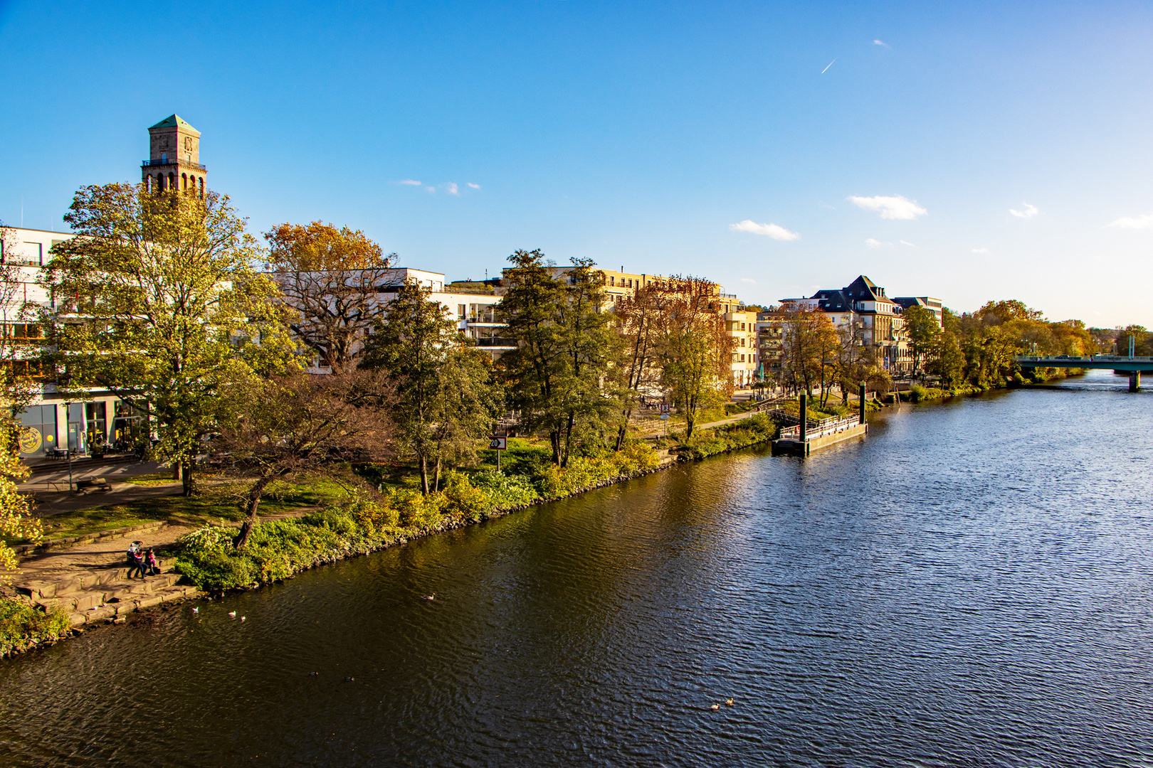 ein sonniger Herbsttag in Mülheim an der Ruhr