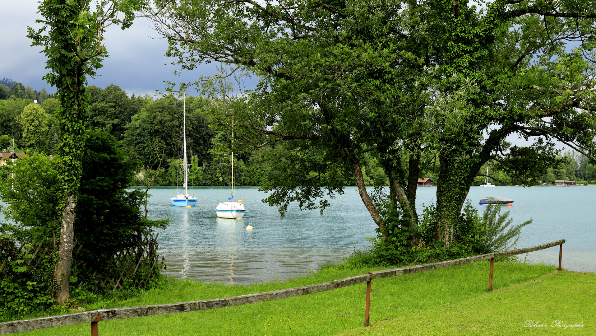 "Ein sonniger Morgen am Attersee"  