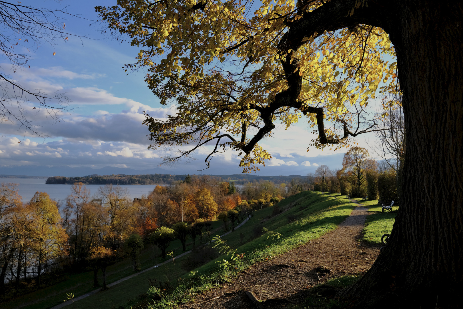 Ein sonniger Novembertag am Starnberger See