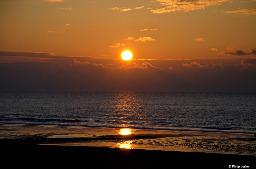 Ein sonniger Tag an der belgischen Ostküste geht zu Ende