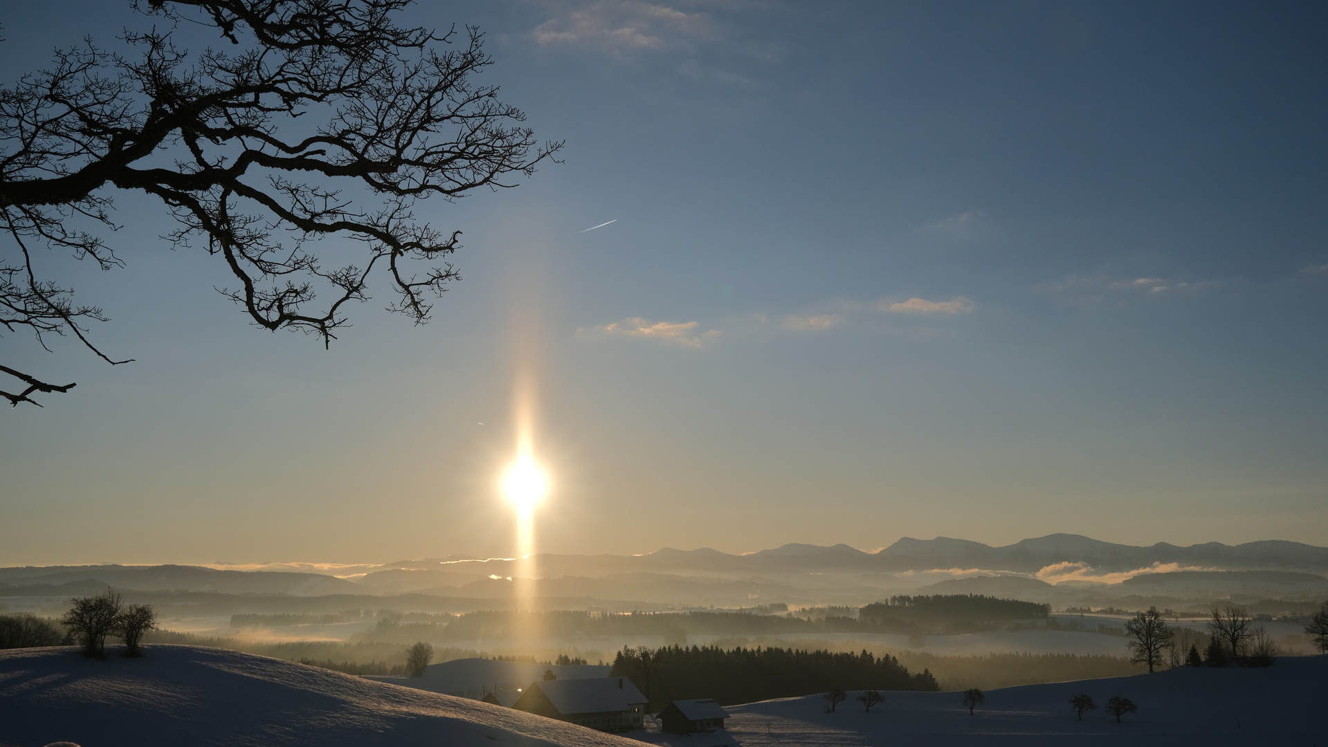 ein sonniger Tag beginnt