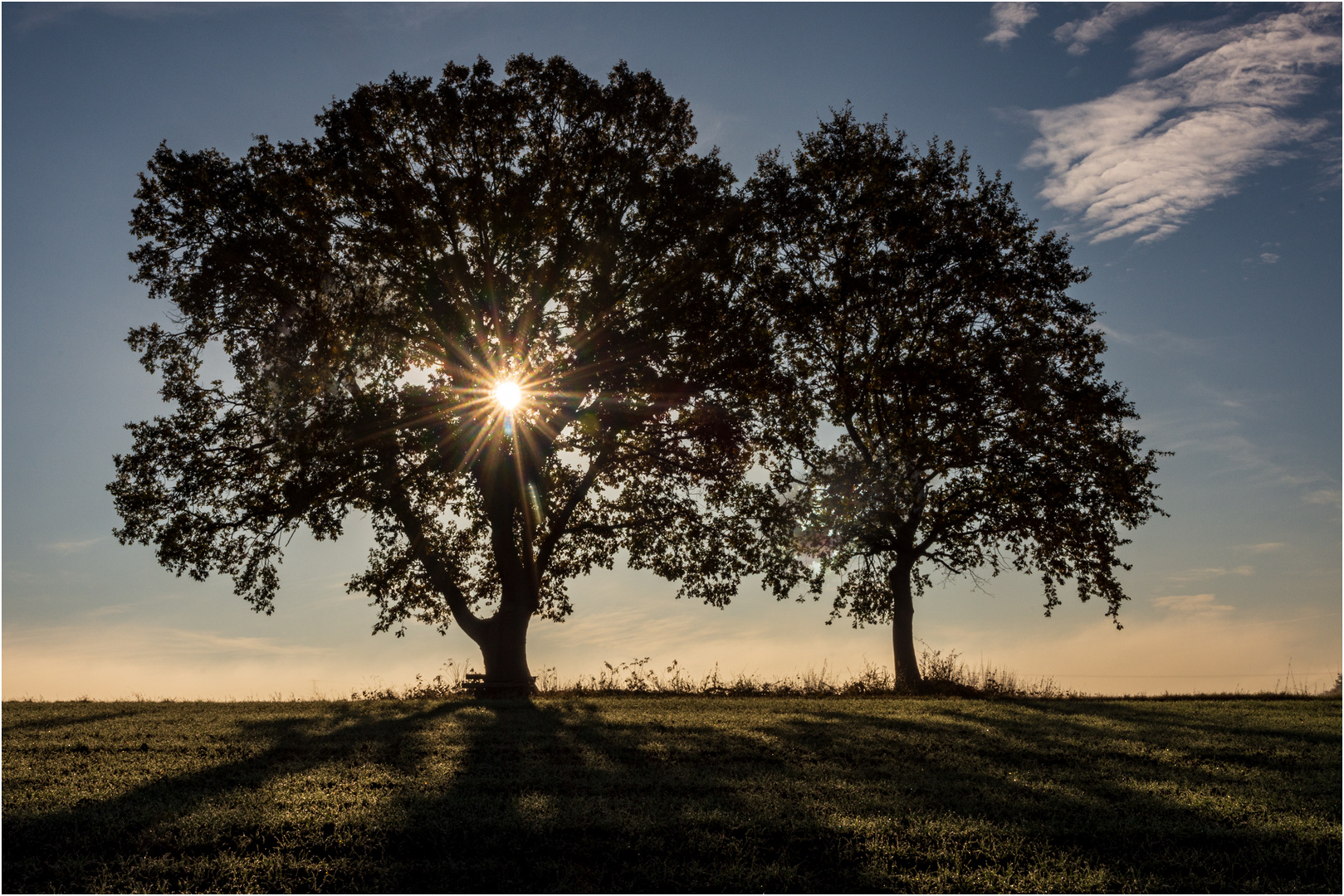 Ein sonniger Tag beginnt