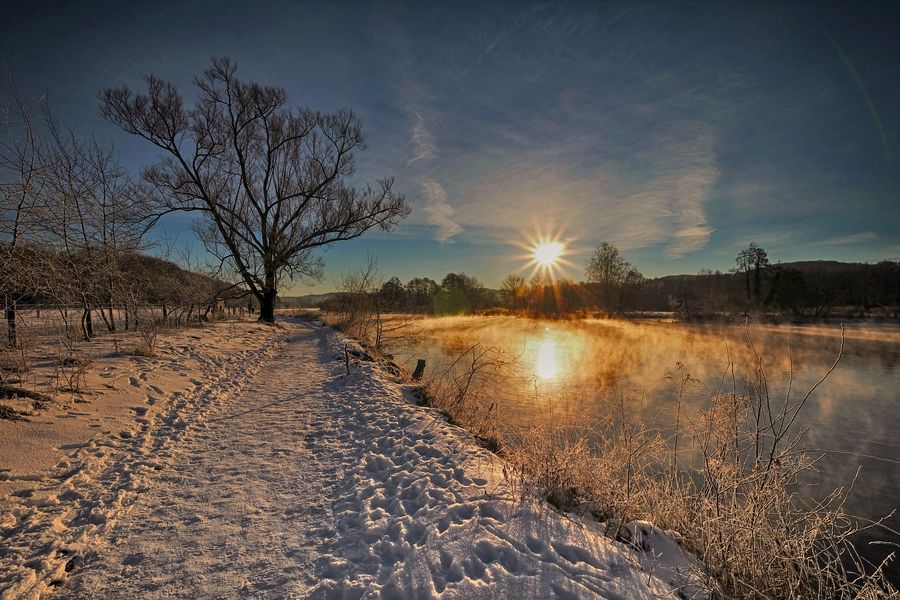 Ein sonniger Wintermorgen