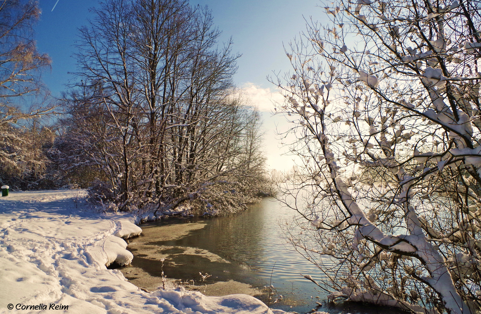 Ein sonniger Wintertag am See